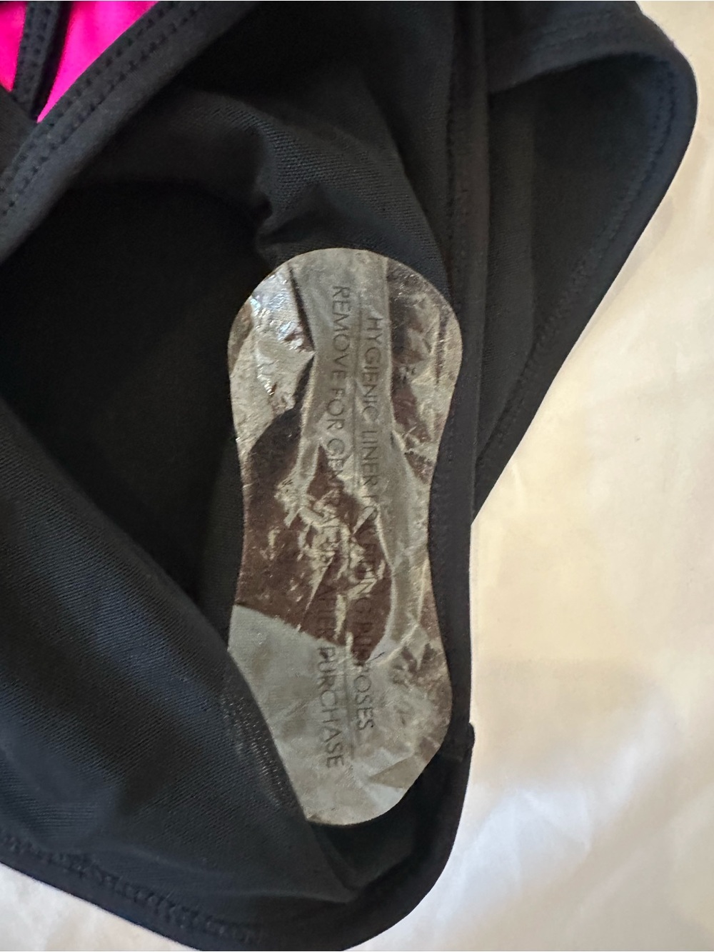 NWT Torrid Black One-Piece Swimsuit with Hot Pink Accents - Picture 12 of 16